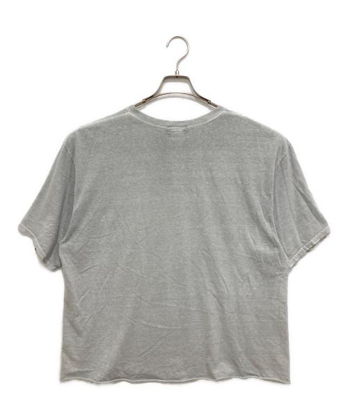 stussy（ステューシー）stussy (ステューシー) ワッペンロゴTシャツ ライトグレー サイズ:Mの古着・服飾アイテム
