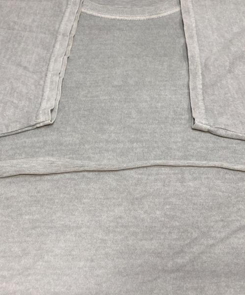 stussy（ステューシー）stussy (ステューシー) ワッペンロゴTシャツ ライトグレー サイズ:Mの古着・服飾アイテム