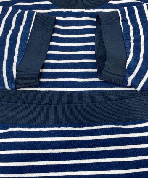 EMPORIO ARMANI（エンポリオ アルマーニ）EMPORIO ARMANI (エンポリオ アルマーニ) ハイネックボーダーTシャツ ネイビー サイズ:XLの古着・服飾アイテム