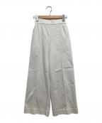 YORIヨリ）の古着「マリンデニム風ワイドパンツ」｜ホワイト