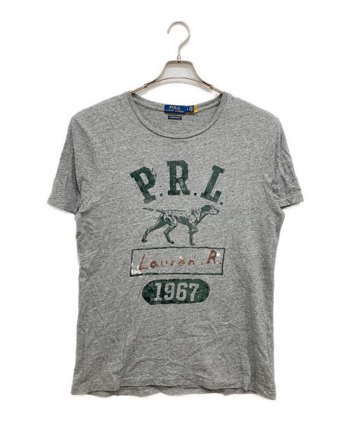 POLO RALPH LAUREN（ポロ・ラルフローレン）POLO RALPH LAUREN (ポロ・ラルフローレン) ヴィンテージ加工Tシャツ グレー サイズ:Lの古着・服飾アイテム