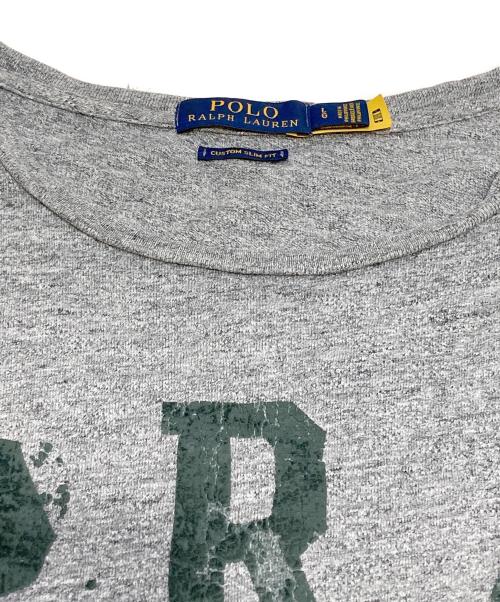 POLO RALPH LAUREN（ポロ・ラルフローレン）POLO RALPH LAUREN (ポロ・ラルフローレン) ヴィンテージ加工Tシャツ グレー サイズ:Lの古着・服飾アイテム