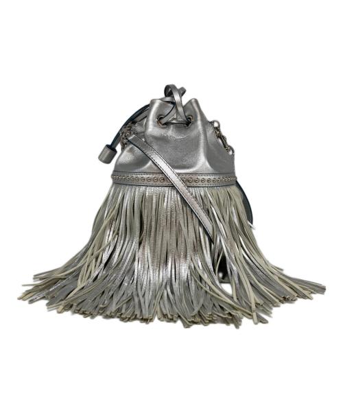 J&M DAVIDSON（ジェイ＆エム デヴィッドソン）J&M DAVIDSON (ジェイ＆エム デヴィッドソン) フリンジカーニバルミニショルダーバッグ シルバーの古着・服飾アイテム