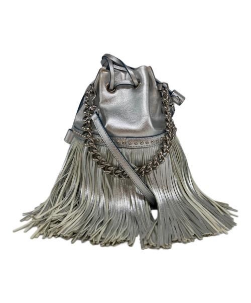 J&M DAVIDSON（ジェイ＆エム デヴィッドソン）J&M DAVIDSON (ジェイ＆エム デヴィッドソン) フリンジカーニバルミニショルダーバッグ シルバーの古着・服飾アイテム