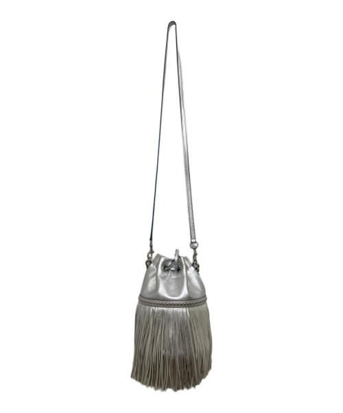 J&M DAVIDSON（ジェイ＆エム デヴィッドソン）J&M DAVIDSON (ジェイ＆エム デヴィッドソン) フリンジカーニバルミニショルダーバッグ シルバーの古着・服飾アイテム