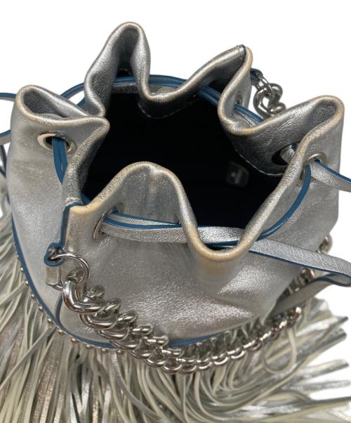 J&M DAVIDSON（ジェイ＆エム デヴィッドソン）J&M DAVIDSON (ジェイ＆エム デヴィッドソン) フリンジカーニバルミニショルダーバッグ シルバーの古着・服飾アイテム