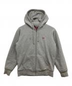 SUPREMEシュプリーム）の古着「Small Box Thermal Zip Up Sweat」｜グレー