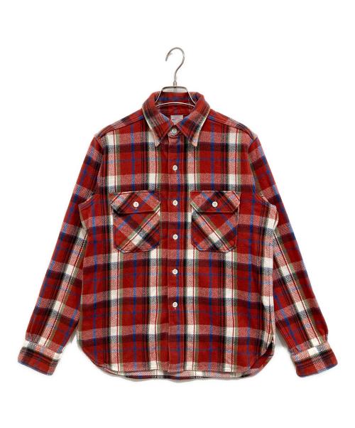 WAREHOUSE（ウエアハウス）WAREHOUSE (ウエアハウス) フランネルシャツ レッド サイズ:Mの古着・服飾アイテム