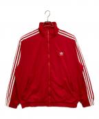 adidasアディダス）の古着「ウーブン ファイヤーバード トラックトップ」｜レッド