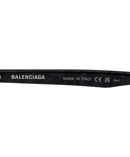BALENCIAGA（バレンシアガ）BALENCIAGA (バレンシアガ) オーバルフレームサングラス ブラック サイズ:59□18-135の古着・服飾アイテム