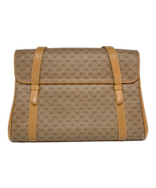 GUCCI（グッチ）GUCCI (グッチ) マイクロGG スプリーム PVCハンドバッグ ベージュの古着・服飾アイテム