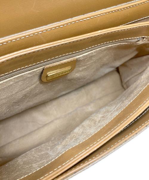 GUCCI（グッチ）GUCCI (グッチ) マイクロGG スプリーム PVCハンドバッグ ベージュの古着・服飾アイテム