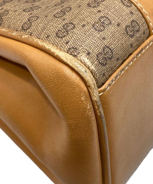 GUCCI（グッチ）GUCCI (グッチ) マイクロGG スプリーム PVCハンドバッグ ベージュの古着・服飾アイテム