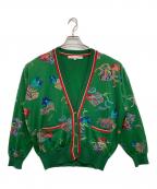 LEONARD SPORTレオナール スポーツ）の古着「総柄カーディガン」｜グリーン