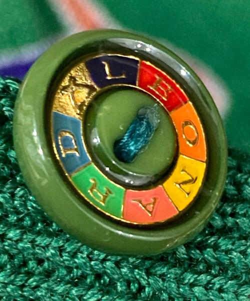 LEONARD SPORT（レオナール スポーツ）LEONARD SPORT (レオナール スポーツ) 総柄カーディガン グリーン サイズ:Lの古着・服飾アイテム