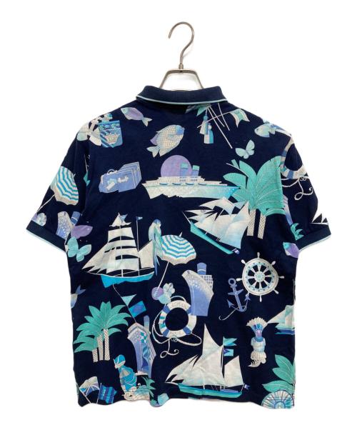 LEONARD SPORT（レオナール スポーツ）LEONARD SPORT (レオナール スポーツ) ハーフジップポロシャツ ネイビー サイズ:LLの古着・服飾アイテム