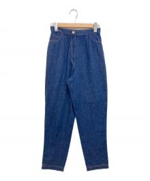 LEONARD（レオナール）の古着「シルクネップパンツ」｜インディゴ