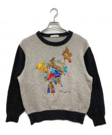 LEONARD SPORT（レオナール スポーツ）の古着「刺繍ニット」｜グレー