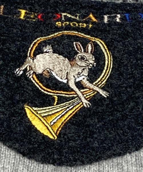LEONARD SPORT（レオナール スポーツ）LEONARD SPORT (レオナール スポーツ) 刺繍ニット グレー サイズ:不明の古着・服飾アイテム