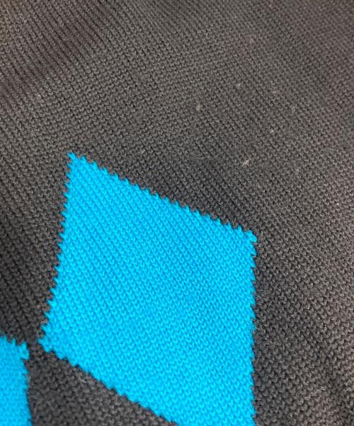 LEONARD SPORT（レオナール スポーツ）LEONARD SPORT (レオナール スポーツ) ワッペン刺繍ニット ブラック サイズ:Lの古着・服飾アイテム
