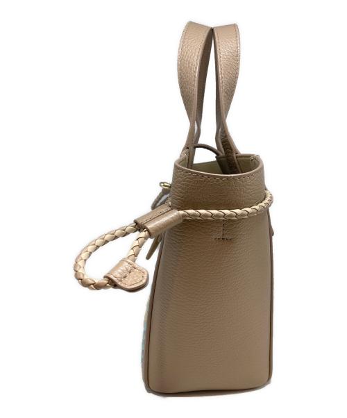 FURLA（フルラ）FURLA (フルラ) NET MINI TOTE ベージュの古着・服飾アイテム