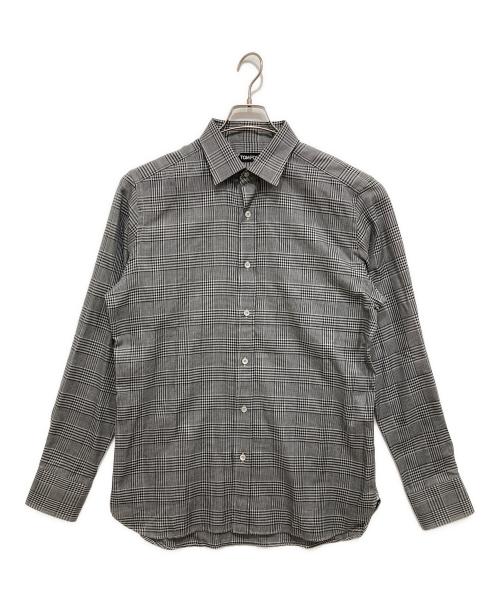 TOM FORD（トムフォード）TOM FORD (トムフォード) チェックシャツ グレー サイズ:42|16 1/2の古着・服飾アイテム