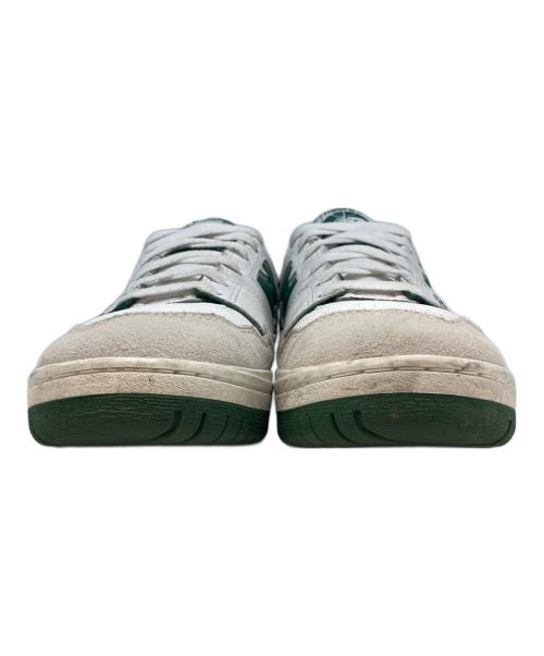 NEW BALANCE（ニューバランス）NEW BALANCE (ニューバランス) ローカットスニーカー ホワイト×グリーン サイズ:27cmの古着・服飾アイテム