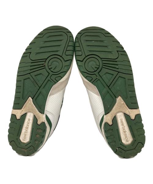 NEW BALANCE（ニューバランス）NEW BALANCE (ニューバランス) ローカットスニーカー ホワイト×グリーン サイズ:27cmの古着・服飾アイテム