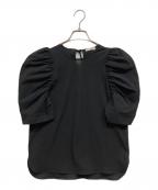 YORIヨリ）の古着「ドライパフブラウス」｜ブラック