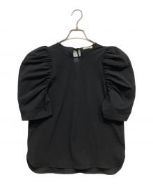 YORI（ヨリ）の古着「ドライパフブラウス」｜ブラック
