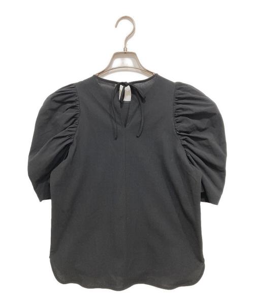 YORI（ヨリ）YORI (ヨリ) ドライパフブラウス ブラック サイズ:Freeの古着・服飾アイテム