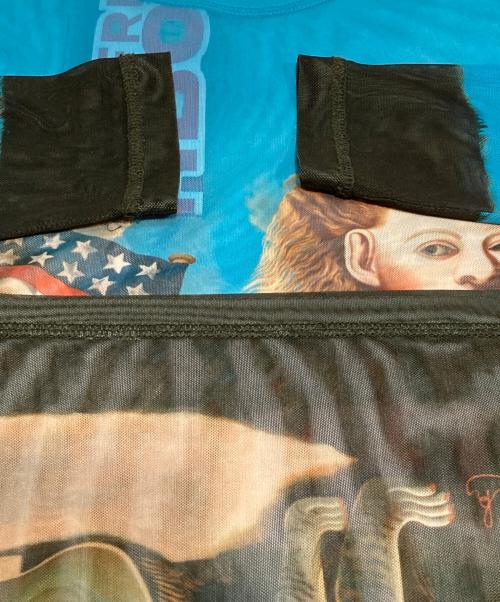 LOVERBOY（ラヴァーボーイ）LOVERBOY (ラヴァーボーイ) graphic print Mash T-Shirt スカイブルー サイズ:S 未使用品の古着・服飾アイテム