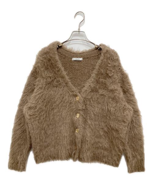 Snidel（スナイデル）Snidel (スナイデル) シャギーカーディガン ブラウン サイズ:freeの古着・服飾アイテム