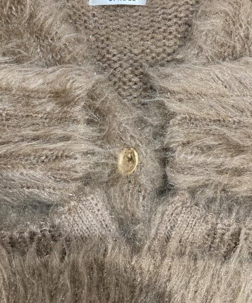 Snidel（スナイデル）Snidel (スナイデル) シャギーカーディガン ブラウン サイズ:freeの古着・服飾アイテム