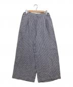 BASCO nestバスコネスト）の古着「クラリパンツ」｜ブルー×ホワイト