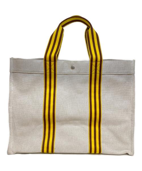 HERMES（エルメス）HERMES (エルメス) ボラボラGMトートバッグ ベージュ×イエローの古着・服飾アイテム