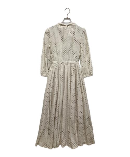 iDea Luce（イデア ルーチェ）iDea Luce (イデア ルーチェ) ドット柄ワンピース アイボリー サイズ:Mの古着・服飾アイテム