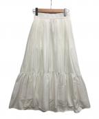 iDea Luceイデア ルーチェ）の古着「ティアードマキシスカート」｜ホワイト