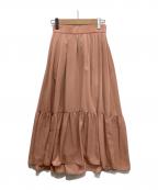 iDea Luceイデア ルーチェ）の古着「ティアードマキシスカート」｜ピンク