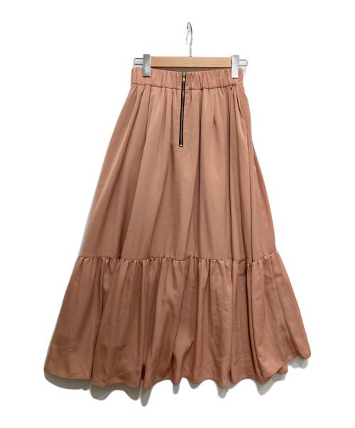 iDea Luce（イデア ルーチェ）iDea Luce (イデア ルーチェ) ティアードマキシスカート ピンク サイズ:Fの古着・服飾アイテム