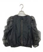 iDea Luceイデア ルーチェ）の古着「ドットブルゾン」｜ブラック