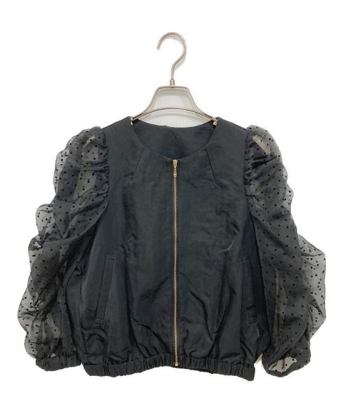 iDea Luce（イデア ルーチェ）iDea Luce (イデア ルーチェ) ドットブルゾン ブラック サイズ:freeの古着・服飾アイテム