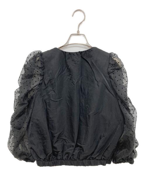 iDea Luce（イデア ルーチェ）iDea Luce (イデア ルーチェ) ドットブルゾン ブラック サイズ:freeの古着・服飾アイテム