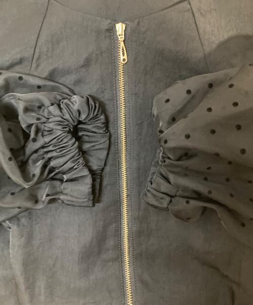 iDea Luce（イデア ルーチェ）iDea Luce (イデア ルーチェ) ドットブルゾン ブラック サイズ:freeの古着・服飾アイテム