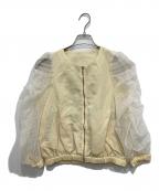 iDea Luceイデア ルーチェ）の古着「ドットブルゾン」｜ベージュ