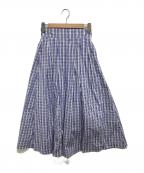 iDea Luceイデア ルーチェ）の古着「ギンガムチェックスカート」｜ブルー