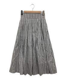 iDea Luce（イデア ルーチェ）の古着「ギンガムチェックスカート」｜ブラック