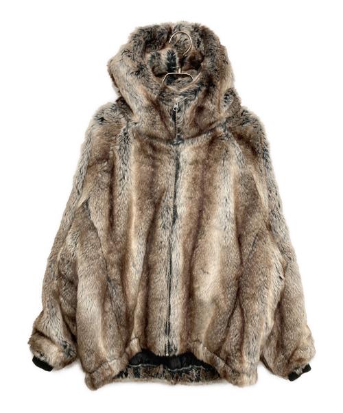 NO ID. BLACK（ノーアイディー ブラック）NO ID. BLACK (ノーアイディー ブラック) エコファージップフーデッドブルゾン ブラウン サイズ:FREEの古着・服飾アイテム