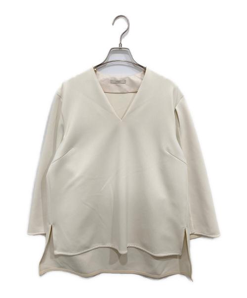 LE PHIL（ル フィル）LE PHIL (ル フィル) ハイストレッチダンボールブラウス アイボリー サイズ:freeの古着・服飾アイテム
