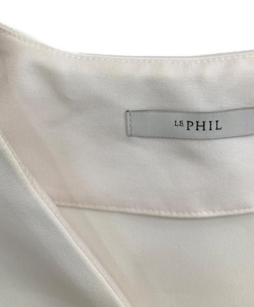LE PHIL（ル フィル）LE PHIL (ル フィル) ハイストレッチダンボールブラウス アイボリー サイズ:freeの古着・服飾アイテム